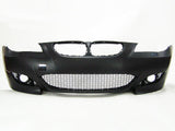 For BMW 04-10 E60 E61 5 Series, M5 Style Front Bumper w/o PDC + Fog Light