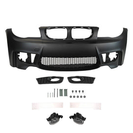 Forged LA For BMW 08-13 1 Series E82 1M Style Front Bumper No PDC with Fog Lamp