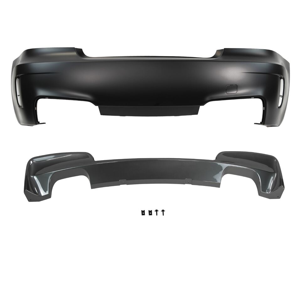 Forged LA For BMW 08-13 1 Series E82 1M Style Rear Bumper Quad Diffuser