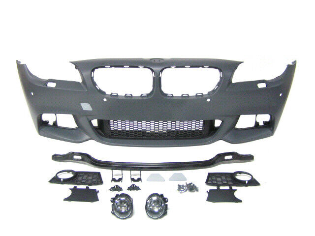 Forged LA For BMW 11-13 PRE-LCI F10 5 Series, M-SPORT Style Front Bumper w/ PDC +Fog Light