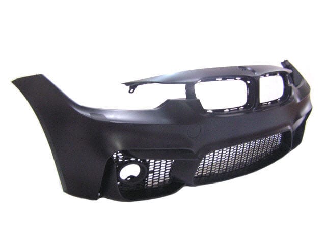 Forged LA For BMW 12-18 3 Series F30 M3 Style Front Bumper Fog Type w/PDC +V-Style CF Lip