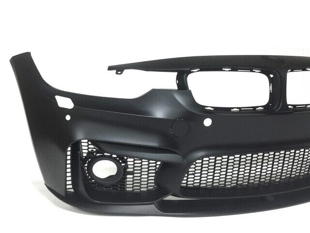 Forged LA For BMW 12-18 F30 3 Series, M3 Style Front Bumper Fog Type w/ PDC + Front Lip