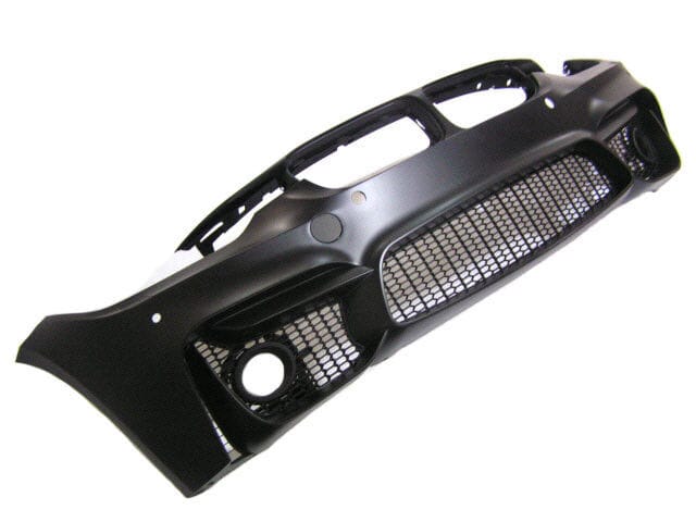 Forged LA For BMW 12-18 F30 M3 Style FOG Type FrontBumper W/PDC+PSM-Style Carbon Fiber Lip
