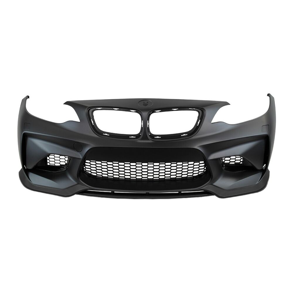 Forged LA For BMW 13-19 F22 F23 2 Series, M2 Style Front Bumper w/o PDC + Front LIP
