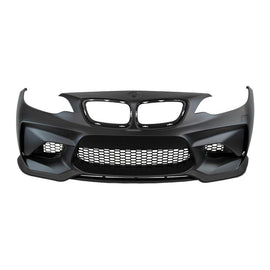 Forged LA For BMW 13-19 F22 F23 2 Series, M2 Style Front Bumper w/o PDC + Front LIP