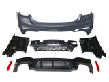 For BMW 17-20 5 Series PRE-LCI G30 M5 Style Rear Bumper W/ PDC