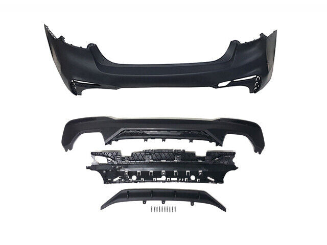 Forged LA For BMW 17-20 PRE-LCI G30 BMW M Performance Style Rear Bumper W/O PDC (SM PANEL)