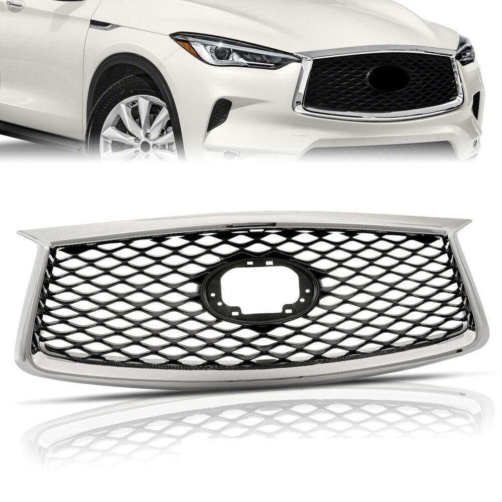 Forged LA For INFINITI QX50 2019-2022 Front Bumper Upper Grille W/Camera Hole F62310-5NA3A