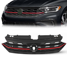 Load image into Gallery viewer, Forged LA For VW Volkswagen Jetta 2019 2020 2021 Front Bumper Upper Grille Black &amp; Red