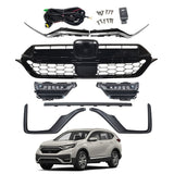 Front Bumper Grill Foglights Assy Front Trim Strip For 2020-2021 Honda CR-V CRV