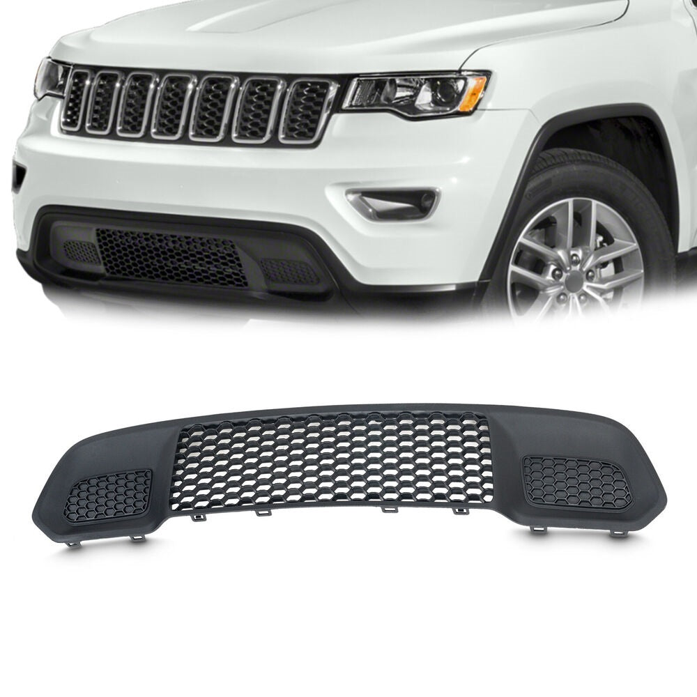 Forged LA Front Bumper Lower Grille 68310777AB Black For 2017-2022 Jeep Grand Cherokee
