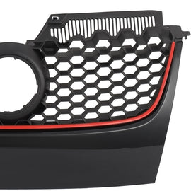 Forged LA Front Bumper Upper Mesh Grille For 2006-2009 Volkswagen VW Jetta GTI/Jetta Black