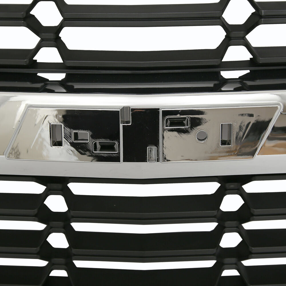 Forged LA Front Grille For Chevy Silverado 1500 2016-2018 Honeycomb Bumper Grill Chrome