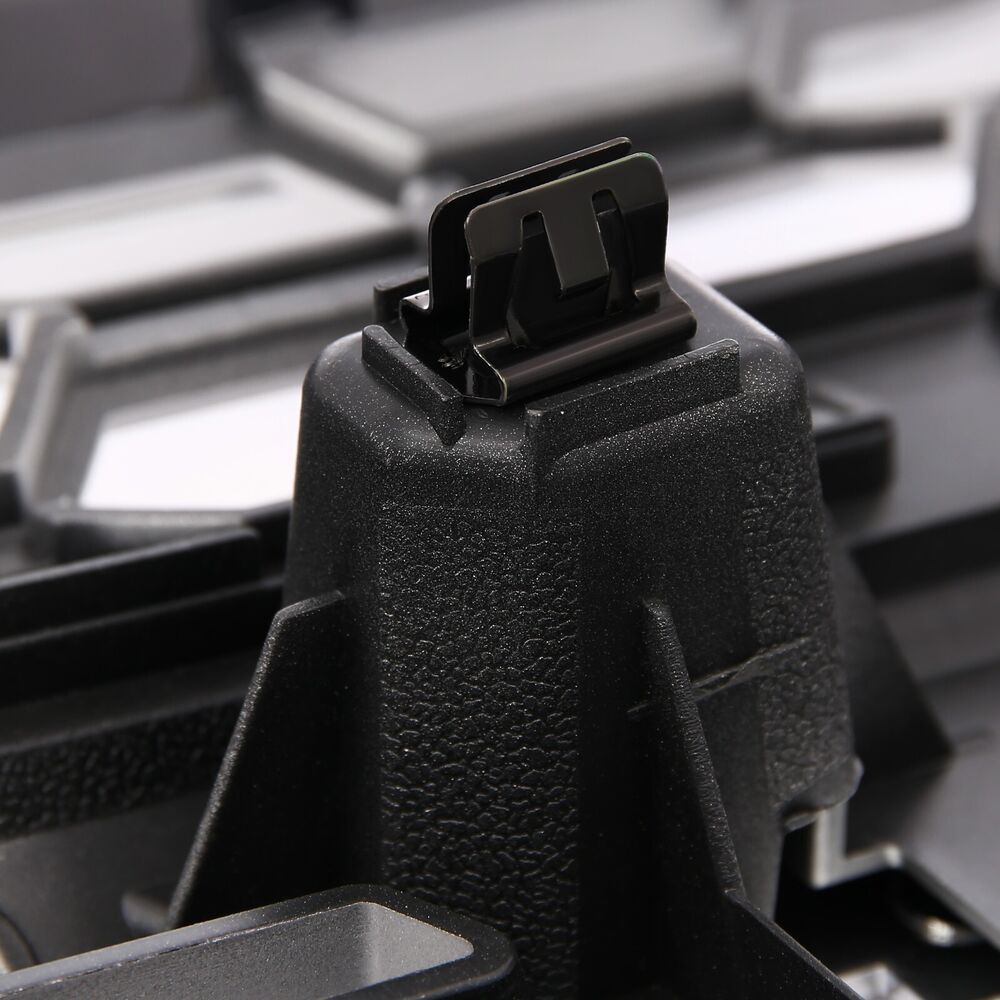 Forged LA Front Grille Honeycomb Chrome+Silver Grill For 2014-15 Chevrolet Silverado 1500