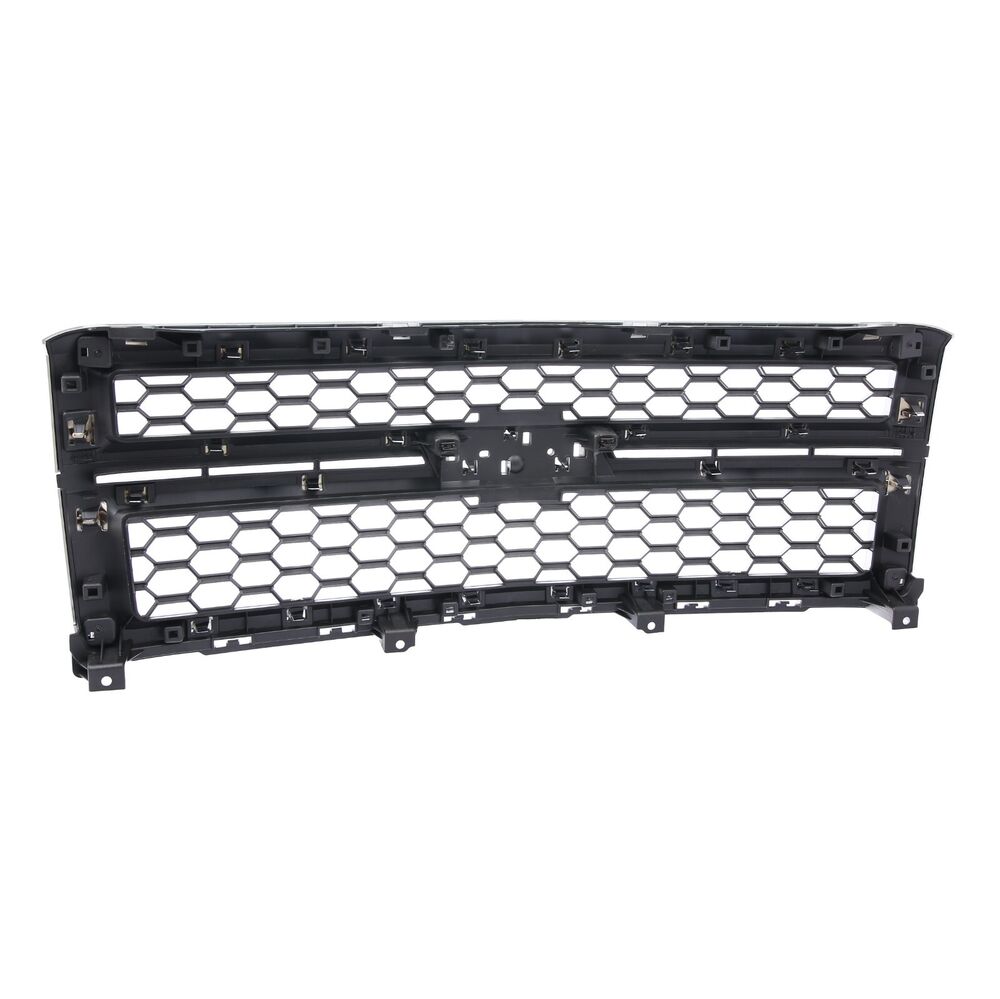 Forged LA Front Grille Honeycomb Chrome+Silver Grill For 2014-15 Chevrolet Silverado 1500