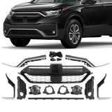 Front Grille Molding Fog Light Strip Trim Bezel For 2020-2022 Honda CRV 15PCS