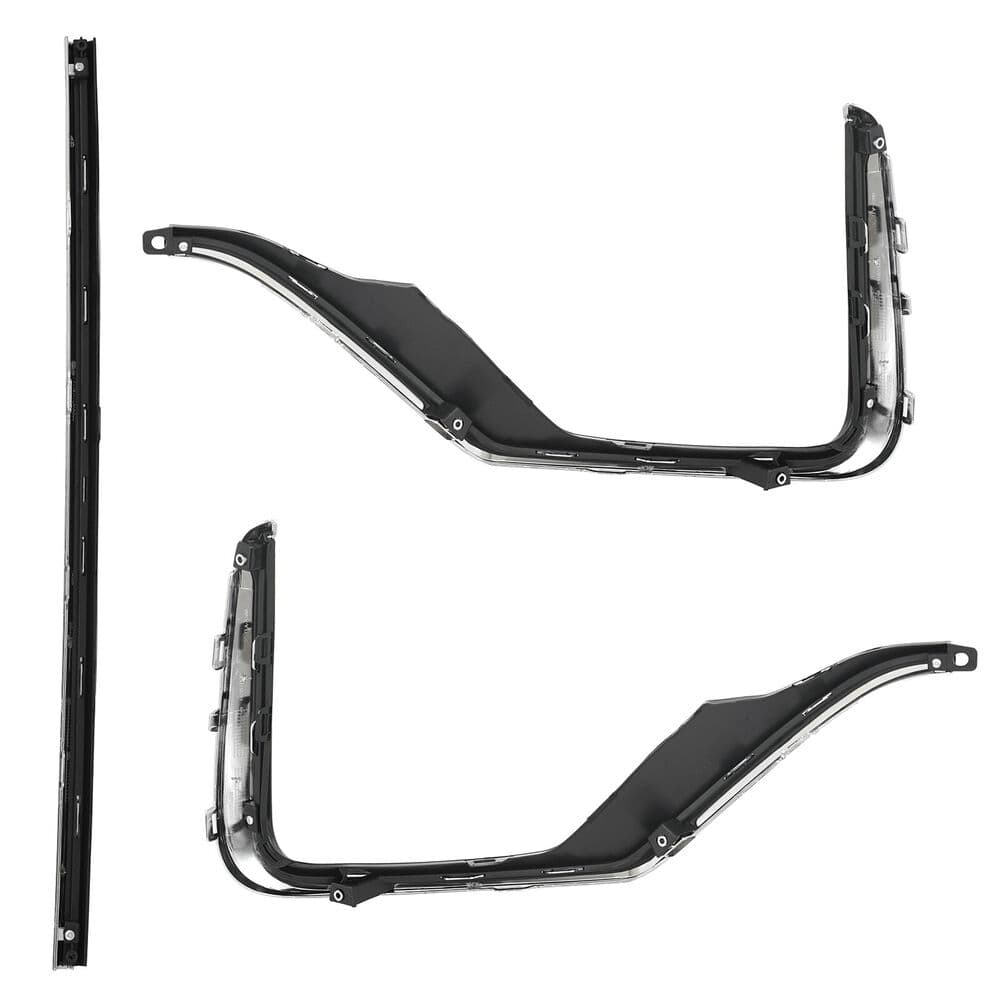 Forged LA Front Grille Molding Fog Light Strip Trim Bezel For 2020-2022 Honda CRV 15PCS