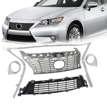Load image into Gallery viewer, Forged LA Front Grille Trims &amp; Fog Light Ring Chrome Set For 2013-2015 Lexus ES350 ES300H