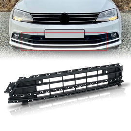 Forged LA Front Lower Bumper Face Bar Grille For 2015-2017 Volkswagen Jetta 5C6853671P9B9