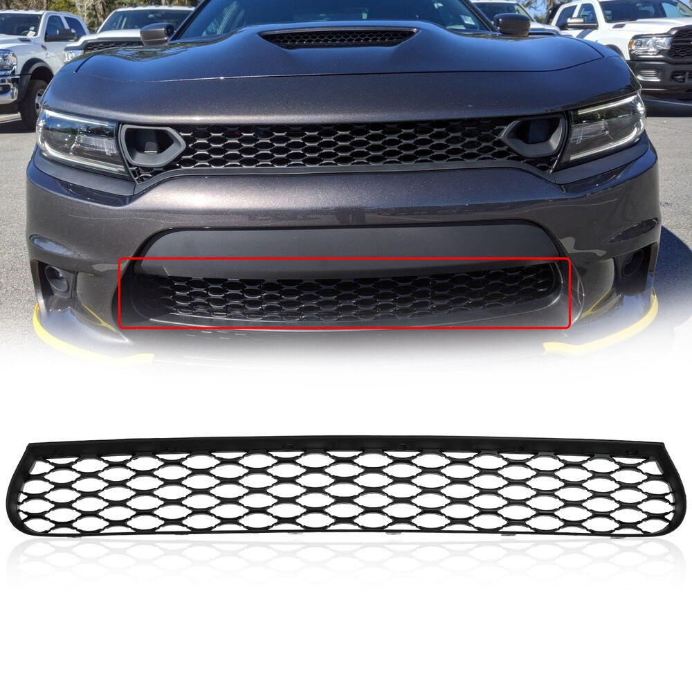 Forged LA Front Lower Mesh Bumper Grille For 2015-2023 Dodge Charger SRT Scat Pack Style
