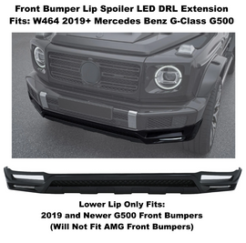- G Class Parts Aftermarket B-Style Front Lip Fits Mercedes G-class W464 G500 2018+ G550 NON-AMG