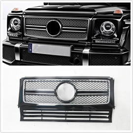 Daves Auto Accessories G Class Parts G Wagon G63 AMG Grille Black with Chrome Finish