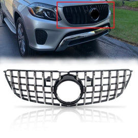 Forged LA GT R Style Front Grille For Mercedes-Benz X166 GLS-CLASS 2016-2019 Chrome Black