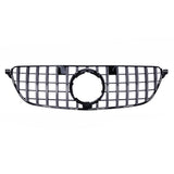 GT-R Style Front Grille For W166 GLE-CLASS facelift 2016-2019 Black Chrome