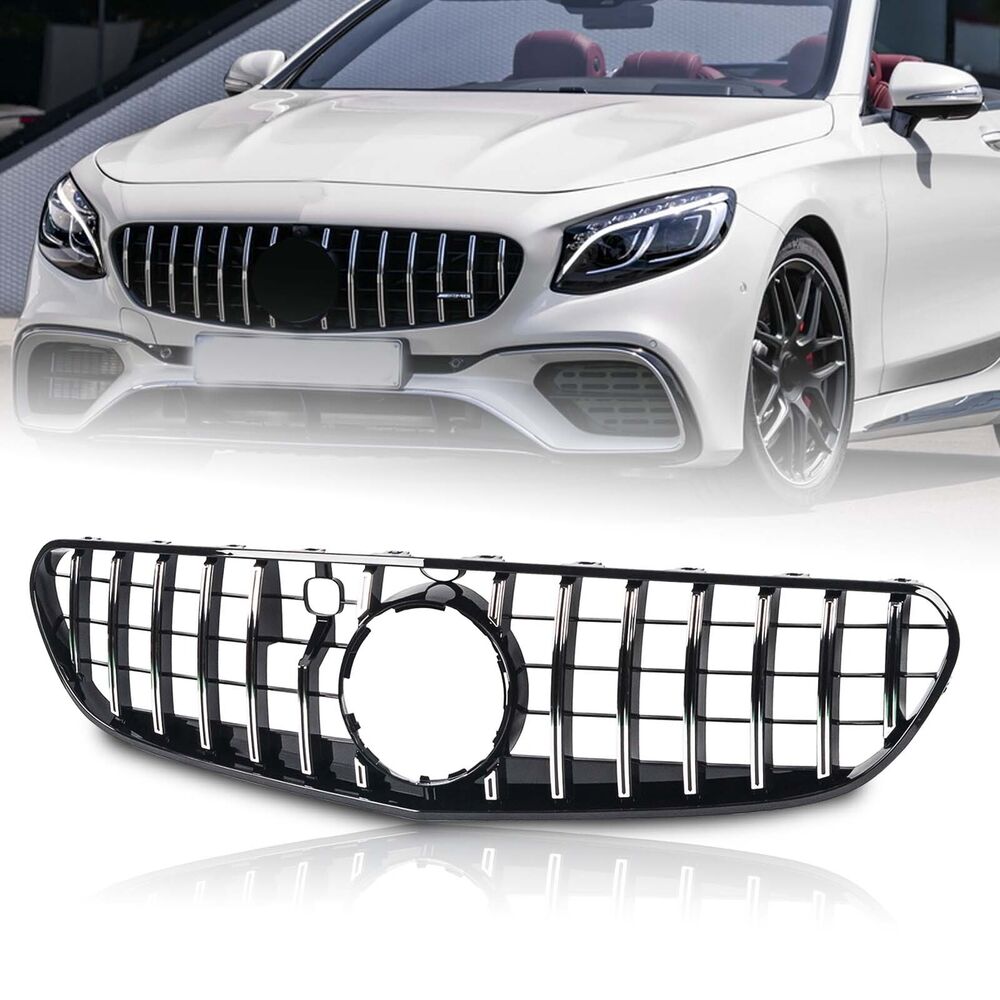 Forged LA GT Style Grille For Mercedes Benz W217 S COUPE Class S560 2018-2020 W/ Chrome