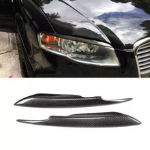 Load image into Gallery viewer, Forged LA Headlight Eyebrow Eyelid Cover Trim Carbon Style For Audi A4 B7 2005-2008