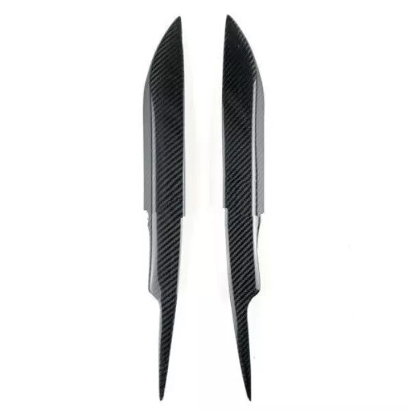 Forged LA Headlight Eyebrow Eyelid Cover Trim Carbon Style For Audi A4 B7 2005-2008