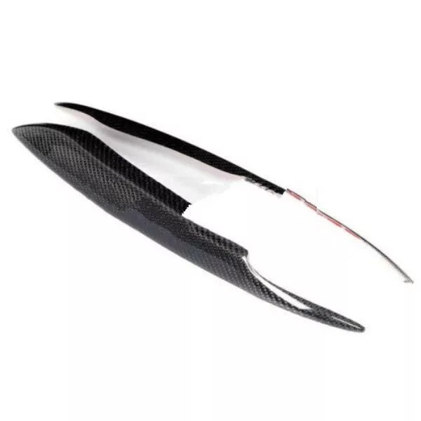 Forged LA Headlight Eyebrow Eyelid Cover Trim Carbon Style For Audi A4 B7 2005-2008