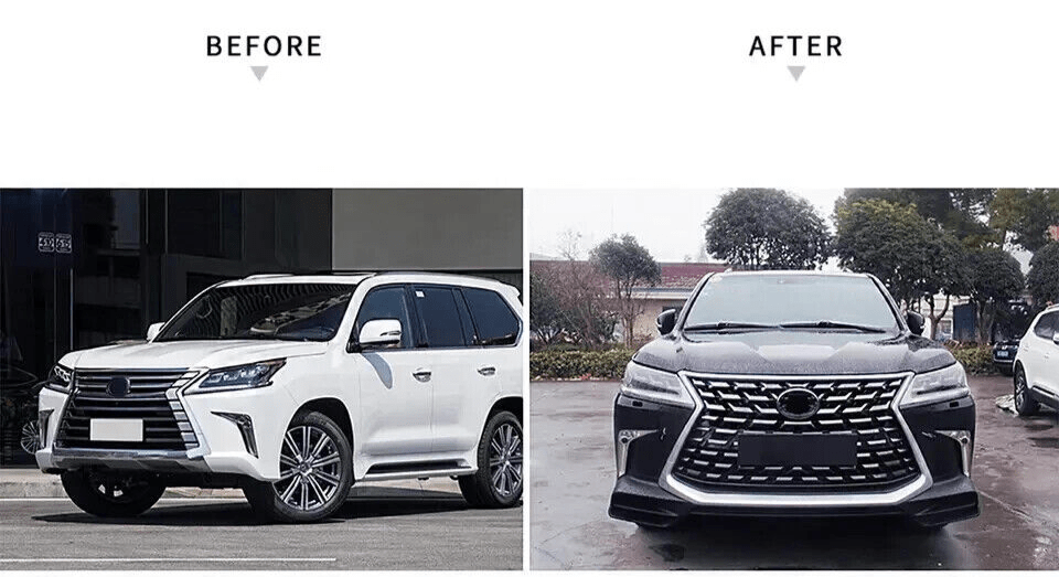 Aftermarket Products Lexus LX570 2016-2021 BODY KIT S Sport Look GRILLE & LIP SPOILERS