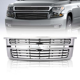 Forged LA NEW For Chevy Tahoe/Suburban LTZ 2015-2020 Front Upper Grille Chrome GM1200704