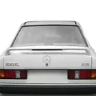 Rear Spoiler with Light Factory Style For Mercedes-Benz 190E 1984-1993