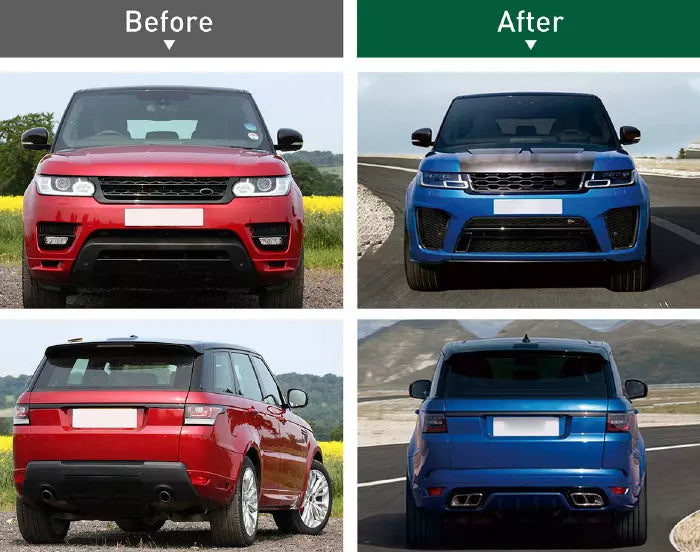 Aftermarket Facelift SVR Style Body Kit+ Lights For 14-17 Range Rover Sport L494