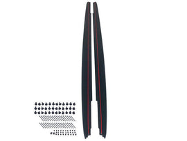 For BMW 17-22 5 Series G30 M Performance Style Side Skirt Extension with Decal