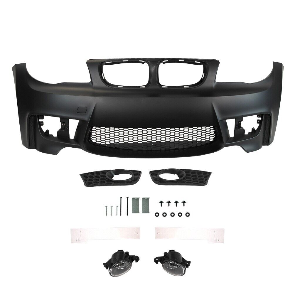 For BMW 08-13 1 Series E82 1M Style Front Bumper No PDC with Fog Lamp