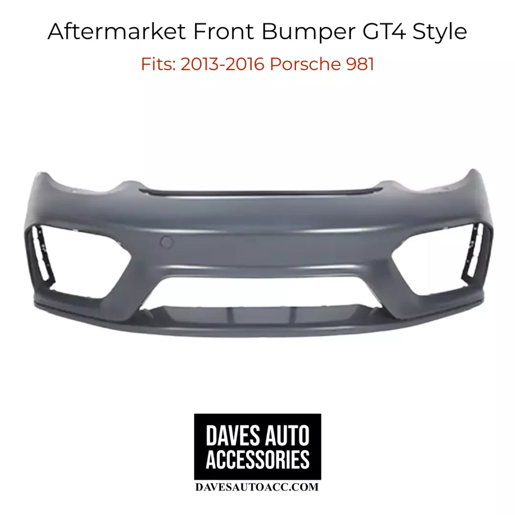 GT4 Style Front Bumper for 13-16 Porsche 981 Cayman & Boxster