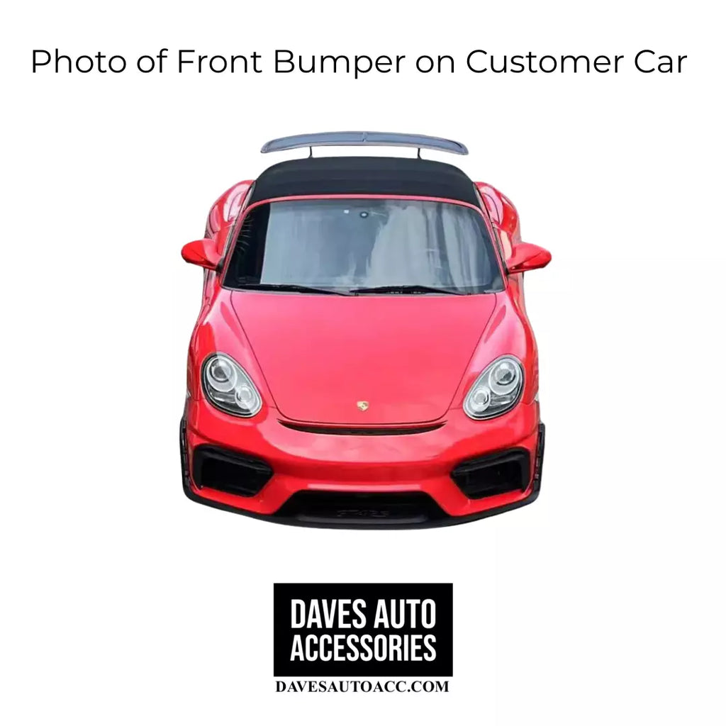 GT4 Style Front Bumper for 13-16 Porsche 981 Cayman & Boxster