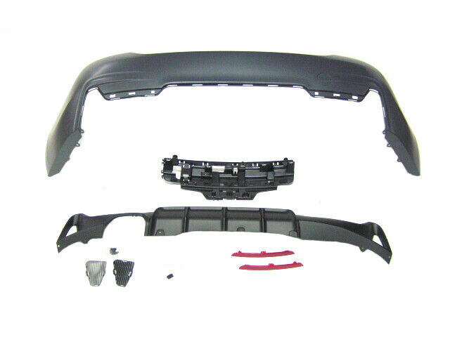 For BMW 14-20 4 Series F32 M-Tech Style Rear Bumper w/o PDC, Quad Type Diffuser