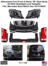 Load image into Gallery viewer, Aftermarket Body Kit for Mercedes Benz Metris Van 16-19 Vito W447 to 2020+ Style