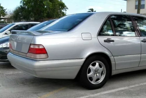 Rear Wing Spoiler L-Style For Mercedes S-Class Sedan 1992-1998