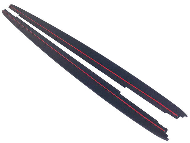 For BMW 17-22 5 Series G30 M Performance Style Side Skirt Extension with Decal
