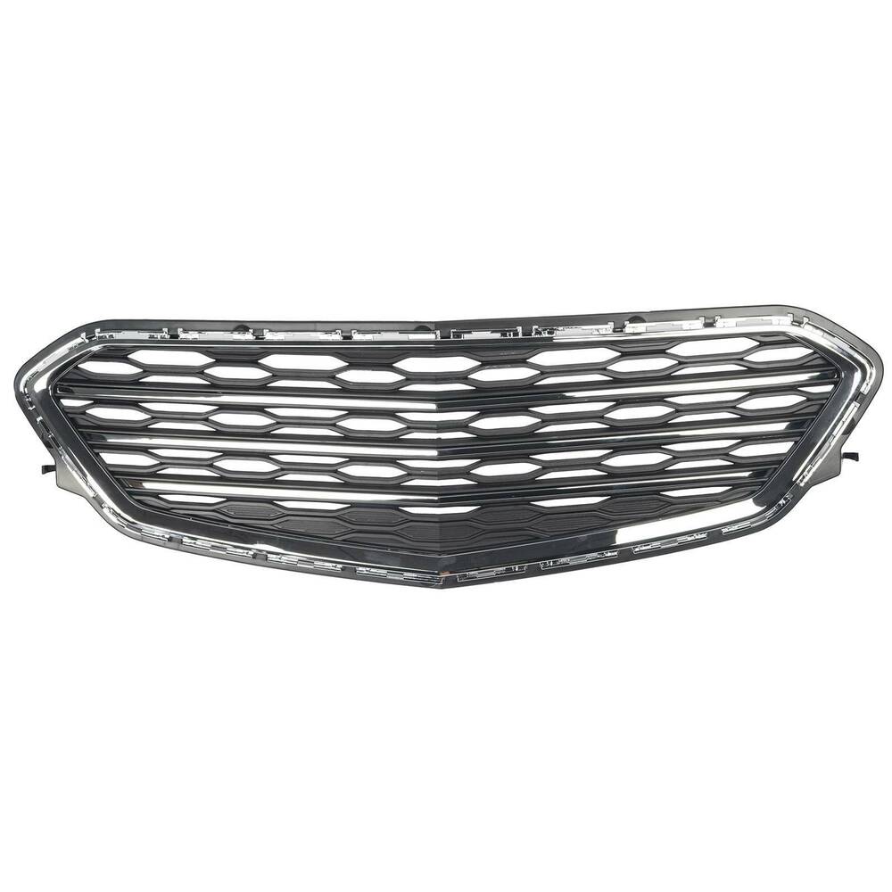 Forged LA Set of 2 Upper & Lower Bumper Grille Chrome Fit 2016 2017 Chevrolet Equinox