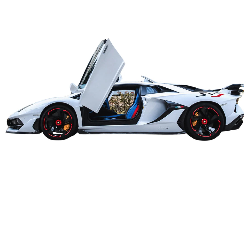 Half-Exposed Dry Carbon Fiber SVJ Style Side Skirts Lamborghini Aventador 11-21