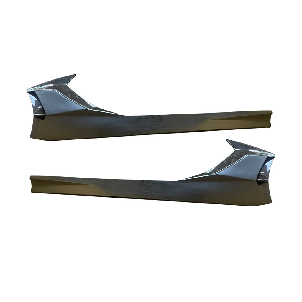 Half-Exposed Dry Carbon Fiber SVJ Style Side Skirts Lamborghini Aventador 11-21