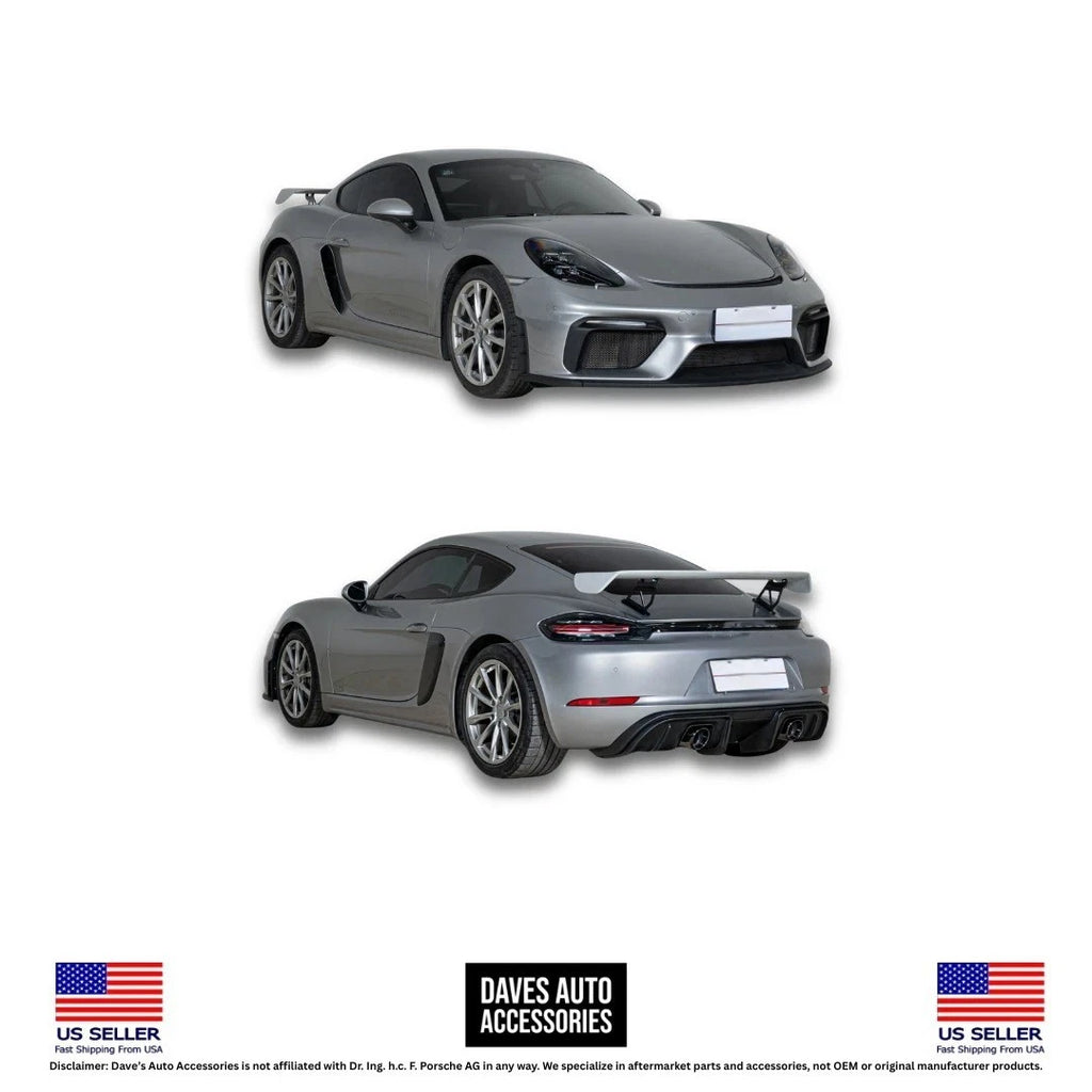 Daves Auto Accessories VehiclePartsAndAccessories 2017-2025 Porsche 718 Cayman Boxster GT4 Style Body Kit Full Conversion