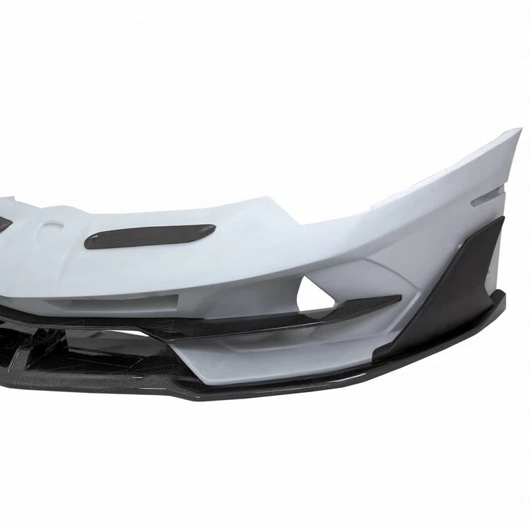- VehiclePartsAndAccessories Aftermarket Front Bumper Lamborghini Aventador SVJ Style Half Carbon Fiber