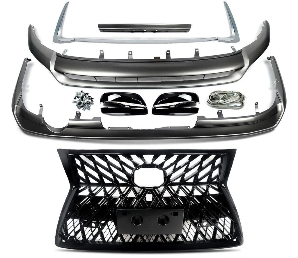 Daves Auto Accessories VehiclePartsAndAccessories Aftermarket Front & Rear Bumper Spoiler, Grill, Mirror Cover For Lexus GX460 14-22